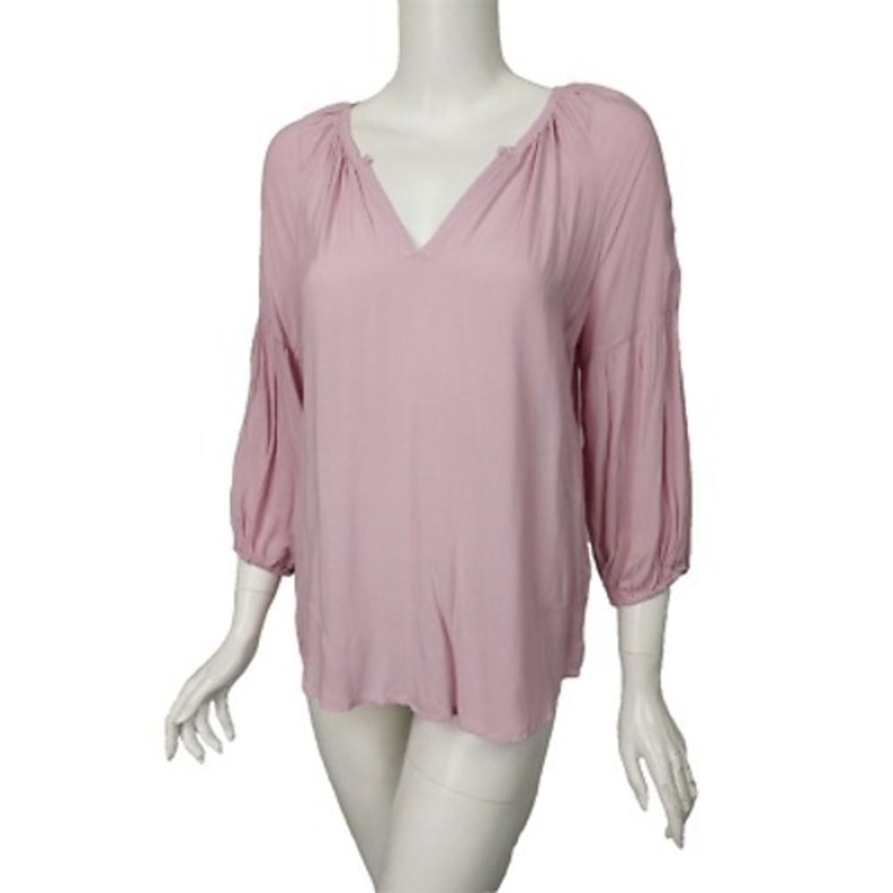 Velvet‎ by Graham & Spencer blouse balloon sleeve pink viscose comfort summer SM